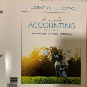 Horngren’s Accounting 101 Textbook